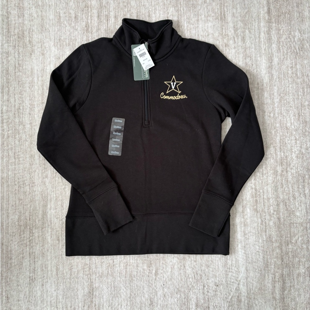 Commodores Black Quarter-Zip Pullover Sweater